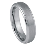 008-6mm Flat Brushed Center Stepped Edge