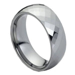 014-8mm Domed Faceted Ring