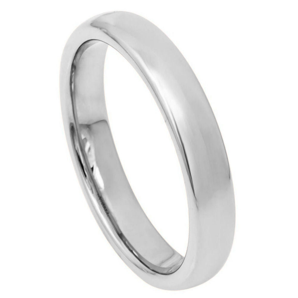015-4mm Polished Shiny Domed Ring
