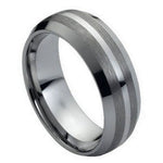 074-8mm Brushed Sides with Polished Shiny Center