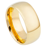 095-9mm Domed Gold-Plated Shiny Polish