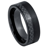 1010-8mm Black IP Plated & Black Carbon Fiber Inlay