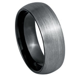 1078-8mm Black & Gun Metal IP Plated Domed Brushed
