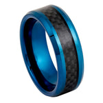 1110-8mm Blue IP Plated with Black Carbon Fiber Inlay