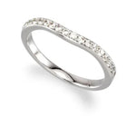 Platinum 1/4 CTW Natural Diamond Matching Band