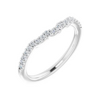 14K White 1/4 CTW Natural Diamond Matching Band
