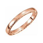 14K Rose Band Size 7