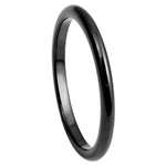 207-2mm Black IP Plated High Polish Thin Band