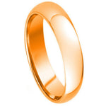 332-5mm Domed Rose Gold Plated High Polish