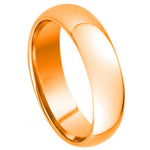 334-7mm Domed Rose Gold Plated High Polish