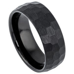 627-8mm Black IP Plated Brushed Chiseled Center