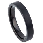 791-4mm Black IP Plated Brushed Pipe Cut Band