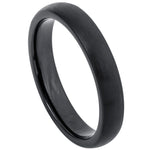 792-4mm Brushed Black IP Plated Classic Domed Band