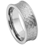 858-8mm Concave Hammered Brushed Finish