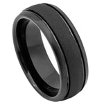 861-8mm Black IP Sandstone Finish