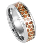 938-8mm Honeycomb Cut-out over Rosewood Inlay Beveled Edge