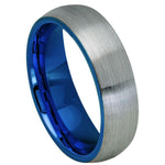 956-6mm Domed Blue IP Plated Inside & Gun Metal Brushed Center