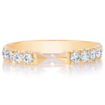 Pointed Diamond Open Band