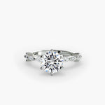 Solitaire with Eternity Pavé