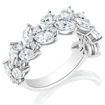 Marquise and Round Diamond Fashion Band