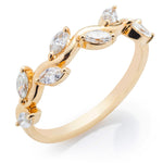 Marquise Diamond Vine Wedding Band