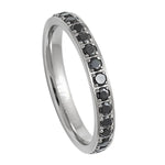 072-3mm Titanium Full Eternity White CZ