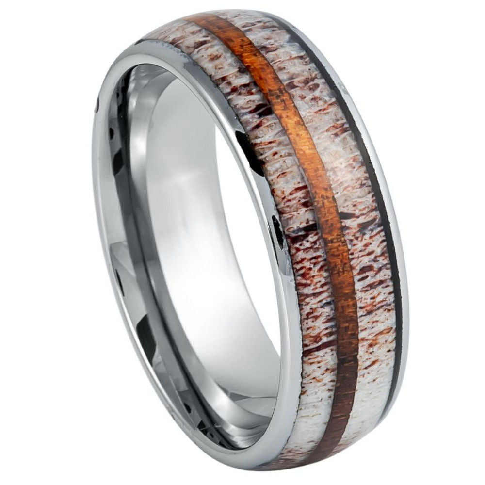 1077-8mm Thin Whiskey Barrel Strip & Deer Antler Inlay