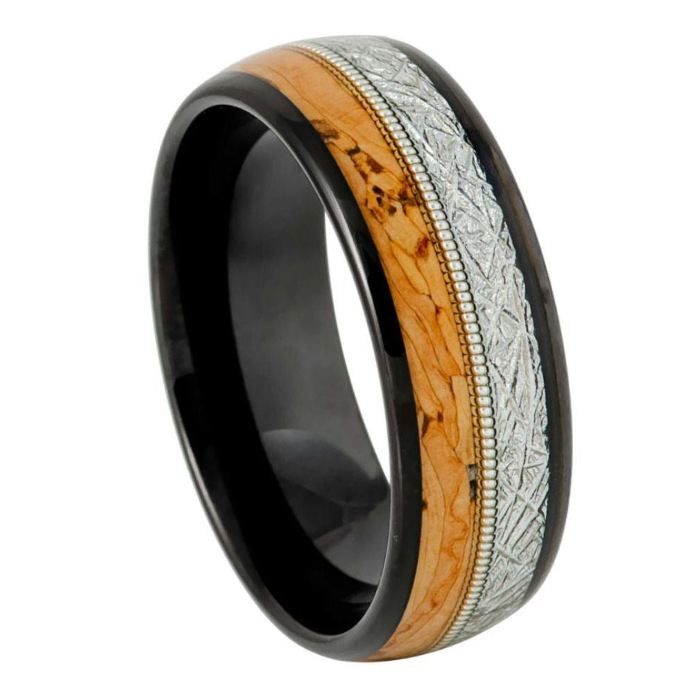 1150-8mm Domed Cork & Faux Meteorite Guitar String Center
