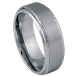162-8mm Brushed Center High Polish Stepped Edge
