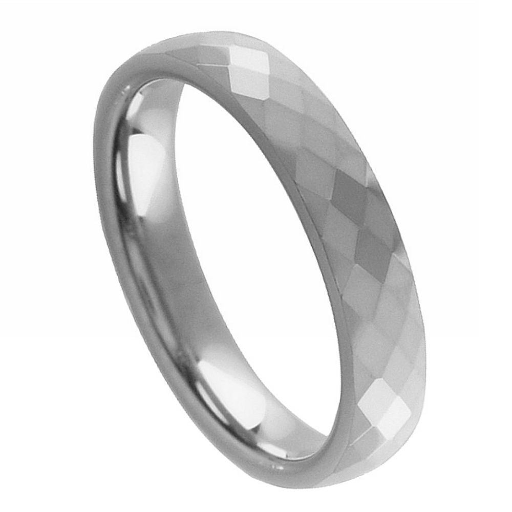 172-4mm Faceted Domed Shaped Ring
