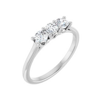Platinum 1/2 CTW Natural Diamond Anniversary Band