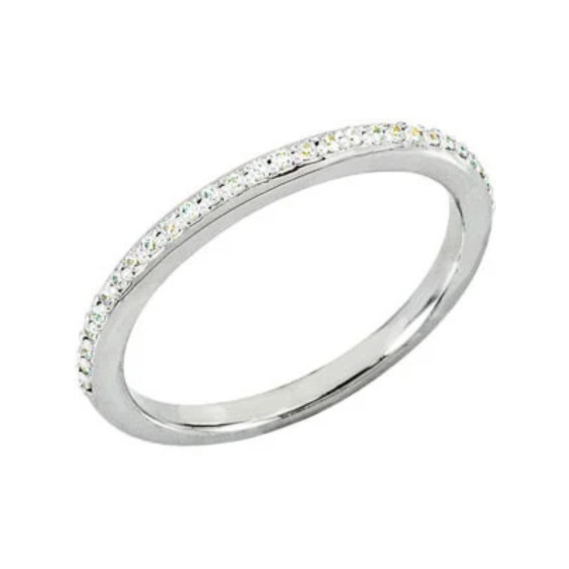 18K White 1/6 CTW Natural Diamond Band