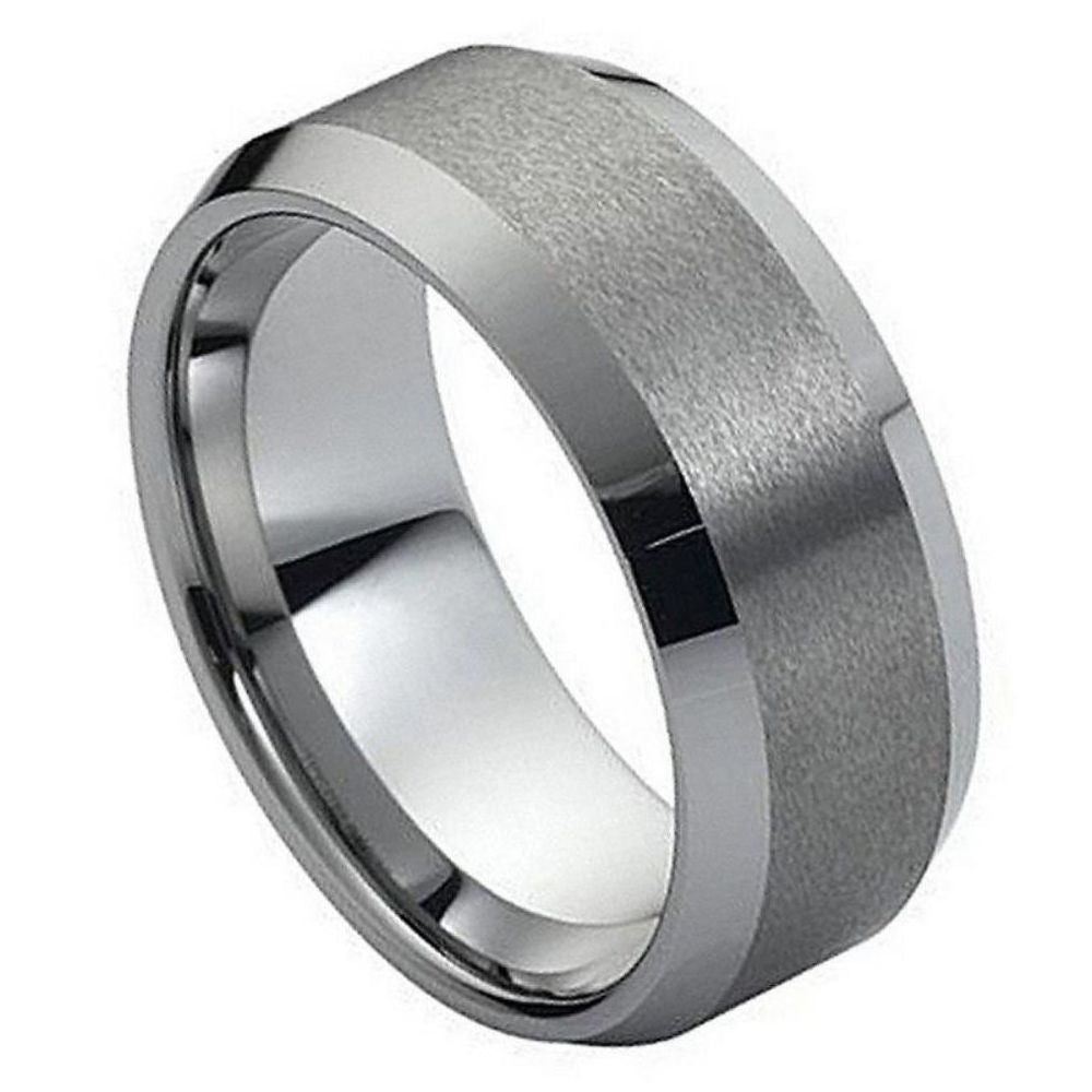 202-10mm Brushed Center High Polish Beveled Edge