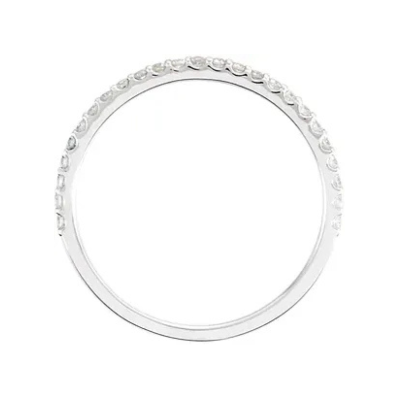 14K White 1/4 CTW Natural Diamond Band
