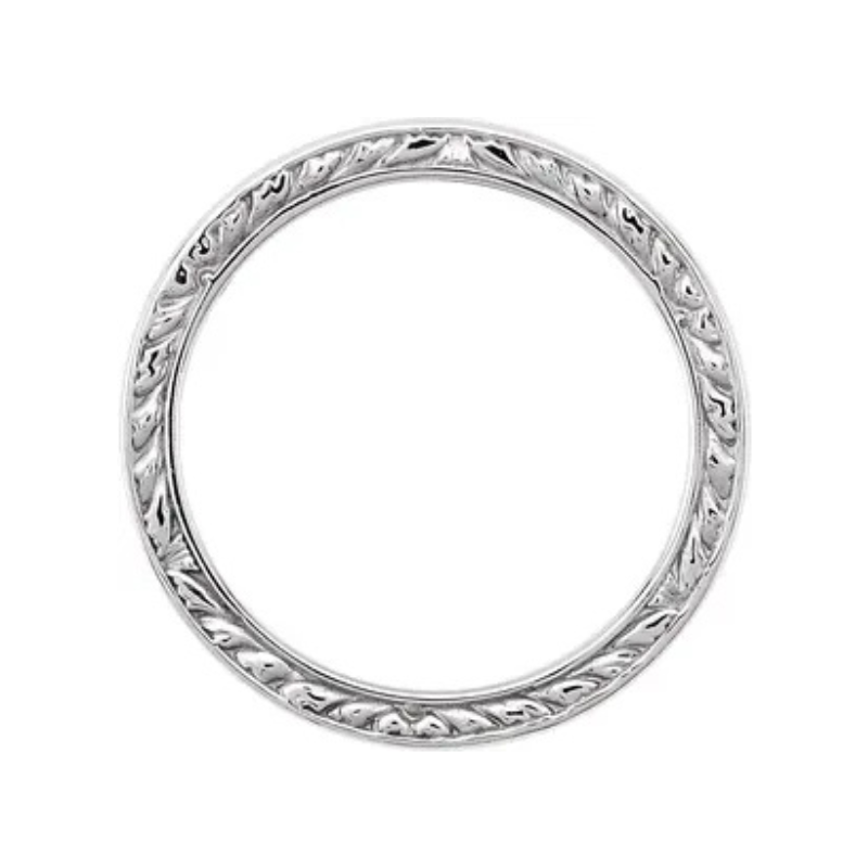 18K White Band Size 7