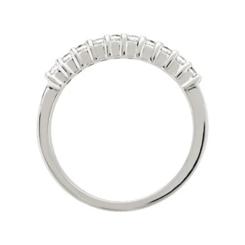 18K White 1/4 CTW Natural Diamond Band