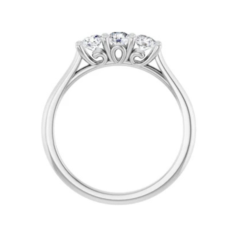 Platinum 1/2 CTW Natural Diamond Anniversary Band
