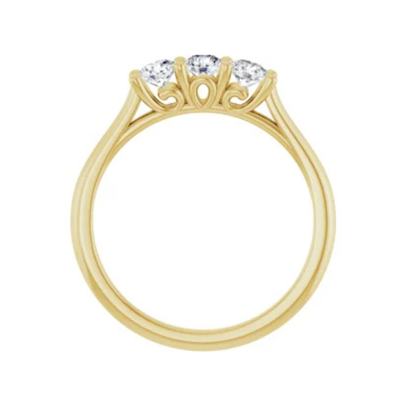 14K Yellow 3/4 CTW Natural Diamond Anniversary Band