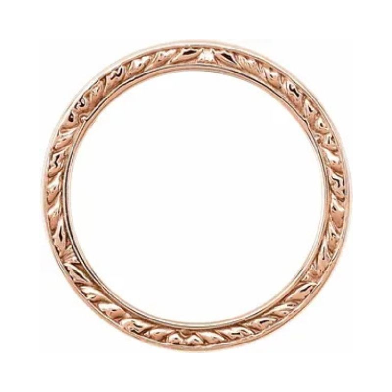 14K Rose Band Size 7