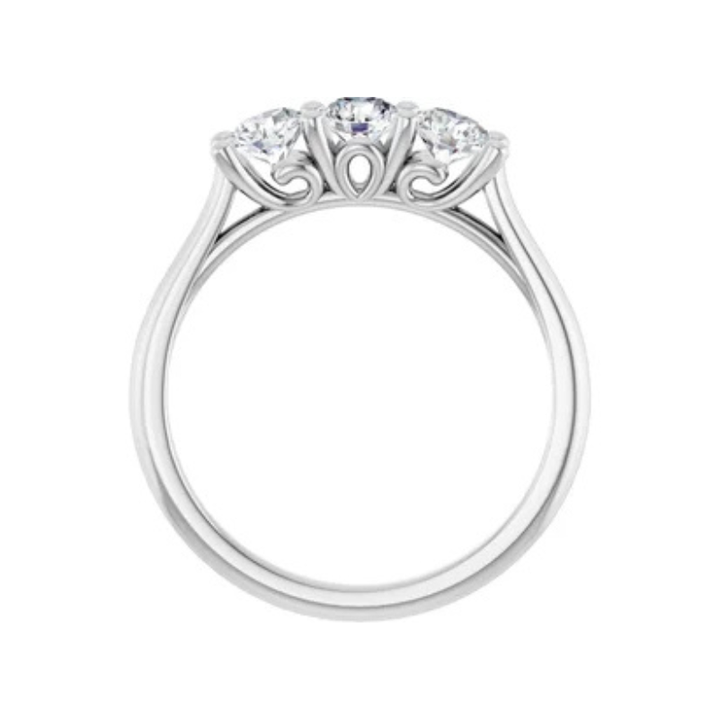 Platinum 3/4 CTW Natural Diamond Anniversary Band
