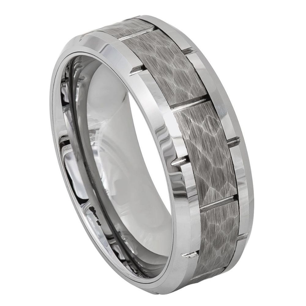 595-8mm High Polished Beveled Edge with Notches & Notched Hammered Finish