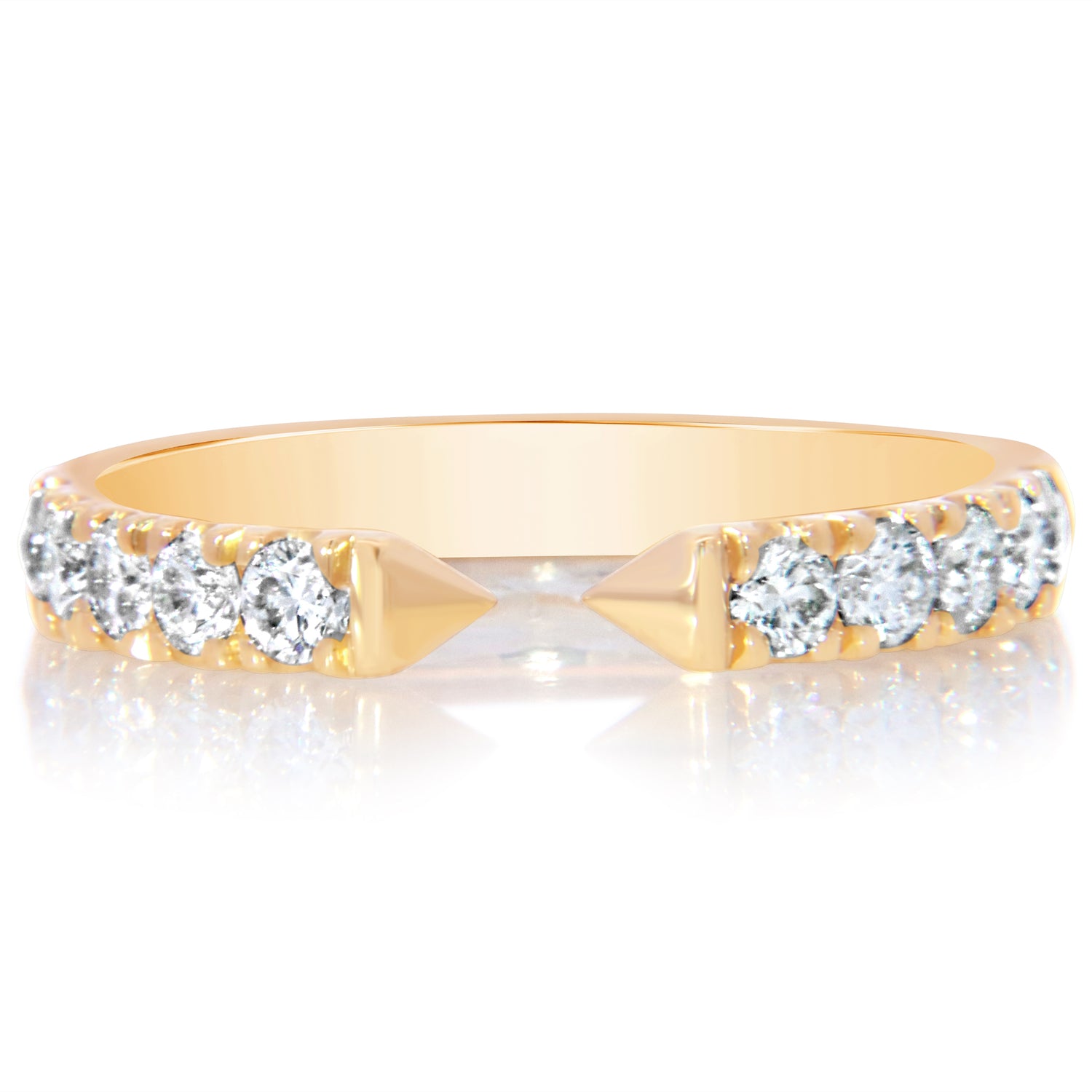 Pointed Diamond Open Band