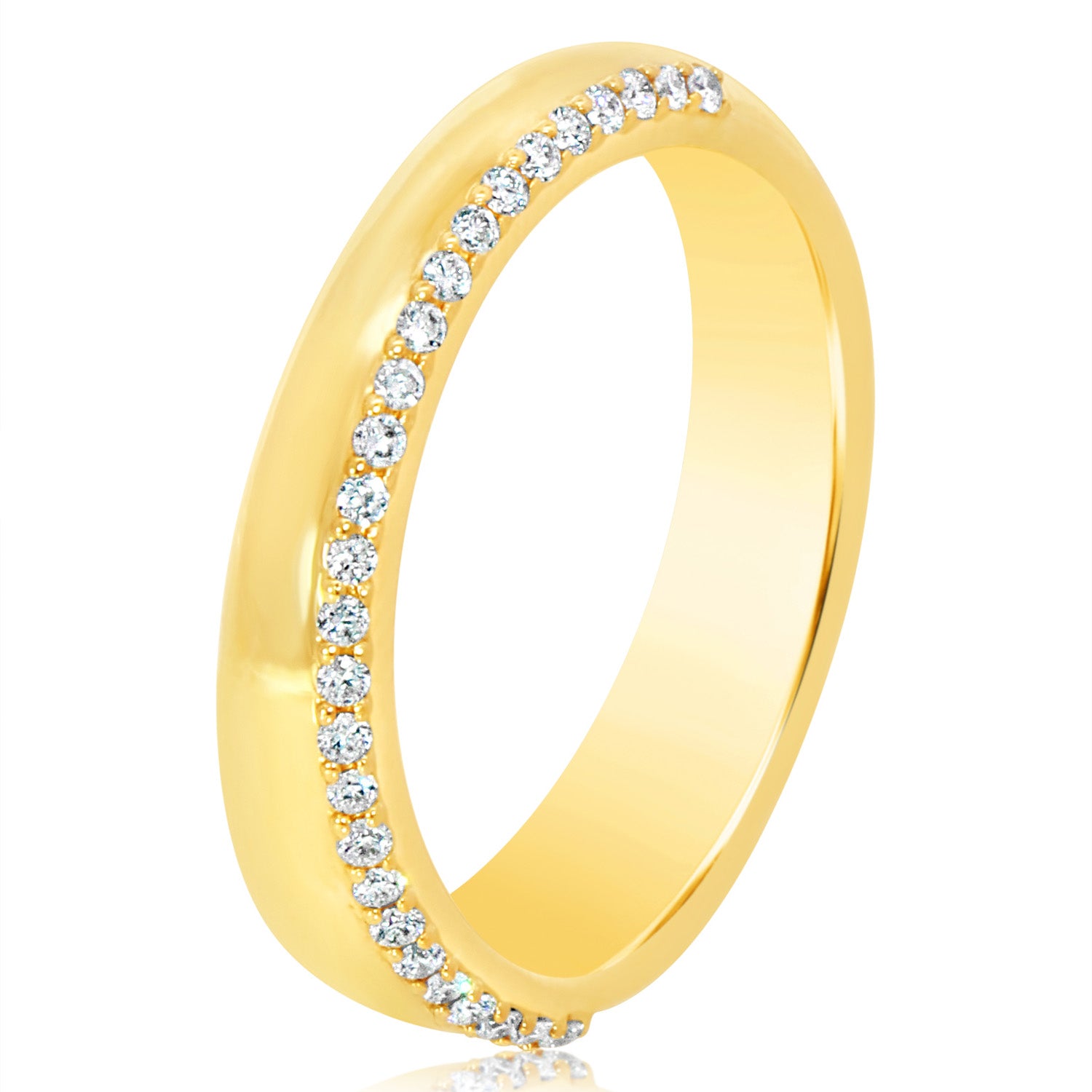 Asymmetrical Bombay Diamond Edge Matching Band