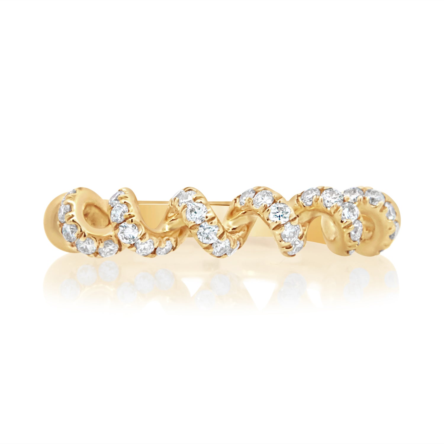 Diamond Scrunchie Ring